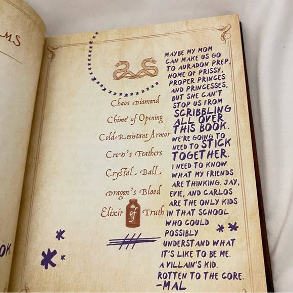 Disney Descendants  Mal's Spell Book Hardcover 2015 Disney Channel - Picture 7 of 14